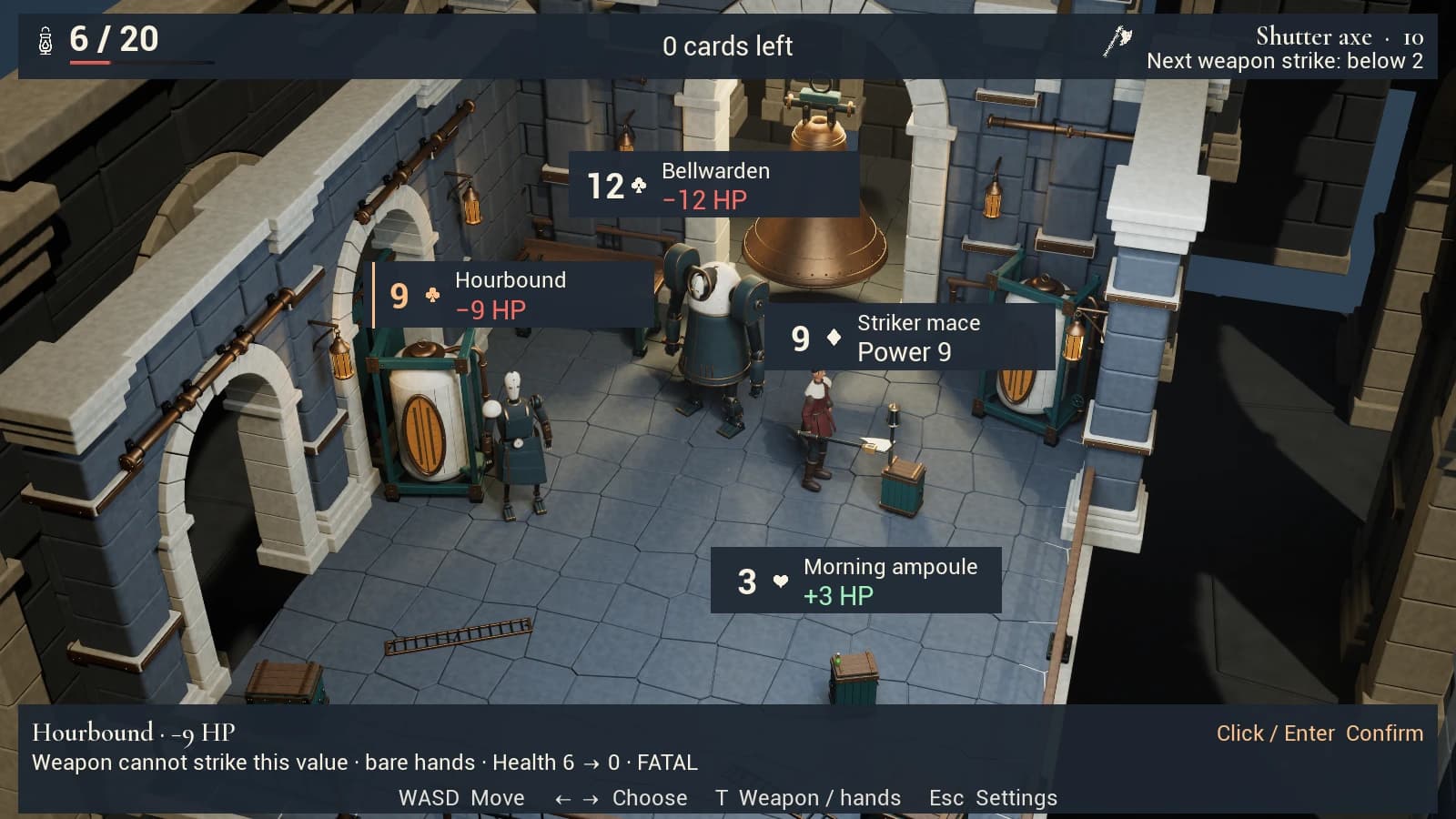 Borrowed Dawn foundry room with four encounter choices laid out around the chamber.